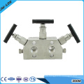 High pressure stainless steel 2 way manifold